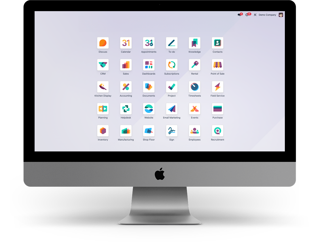 odoo interface mockup